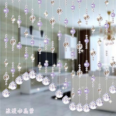 Crystal pearl curtain finished door curtain partition curtain crystal curtain porch butterfly pearl curtain hanging curtain romantic crystal violet