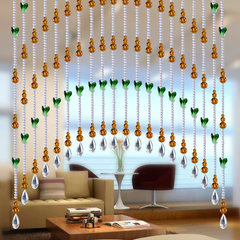 Glass crystal pearl curtain door curtain partition curtain toilet air curtain living room decoration crystal curtain finished curtain hanging curtain 20 pieces of horizontal height 0.8 meters