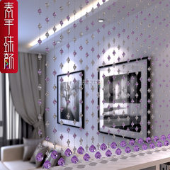 B1 version customized crystal pearl curtain partition curtain living room decoration crystal curtain porch curtain curtain curtain bedroom hanging curtain curtain door curtain curtain curtain special price! The whole champagne color is 20 * 2.0m high