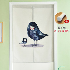 Cartoon cotton and linen door curtain bedroom children`s room kitchen curtain dormitory door curtain lovely porch household smoke partition curtain sheet free fantasy door curtain