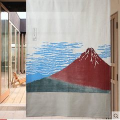 Cover mail delivers stem Japanese style door curtain bedroom feng shui door curtain cotton and linen partition curtain porch curtain half hanging curtain many kinds of wide 90- long 130cm send rod kaifeng fast clear picture