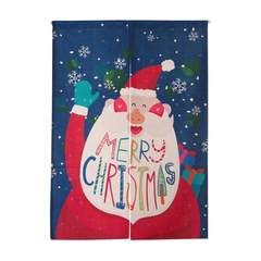 Korean style cartoon children cloth art cotton and linen door curtain study bedroom partition porch curtain adornment hangs curtain to block the wind and water curtain tomd015 glove Christmas height 120cm door curtain