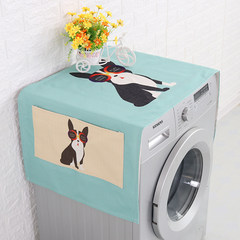 Single-door refrigerator, washing machine, bedstand, all-purpose cover, cartoon, cute, multi-purpose, bag cover, dust cover, cool dog table flag 30× 150 cm