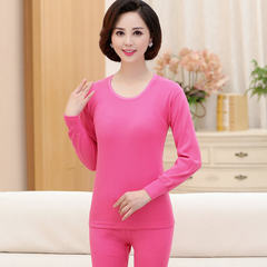 Long johns old lady mother cotton underwear thin cotton sweater sweater pants suit old line M/85 (85-100 Jin) Watermelon Red