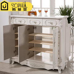 European style double faced painting cabinet, partition cabinet, ivory carving, silver solid wood plywood, ultra-thin living room cabinet Assemble 1.20 meters double face [pine money] raise price