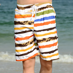 Men beach pants shorts summer summer loose home quick drying pants five big pants sports leisure pants 3XL Cake