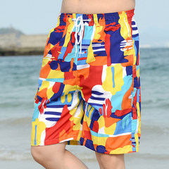 Men beach pants shorts summer summer loose home quick drying pants five big pants sports leisure pants 2XL Tuyahong