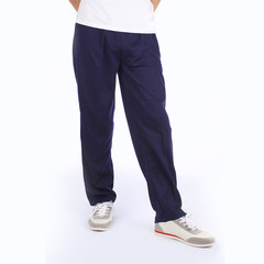 Men's sports pants, casual pants, fat plus XL, knitted thin pants, fitness pants, loose pants 3XL Navy Blue