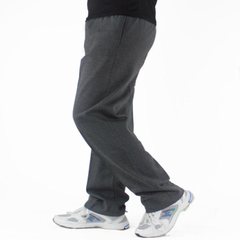 Men's sports pants, casual pants, fat plus XL, knitted thin pants, fitness pants, loose pants 3XL Dark grey