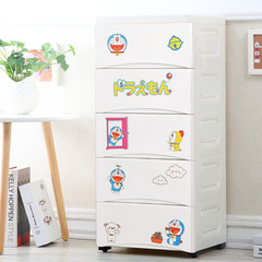 Drawer type storage cabinet, 5 layers plastic lockers, storage cabinet, shoe cabinet, baby and children storage cabinet 38 [] wide jingle sticker seal 5 layer