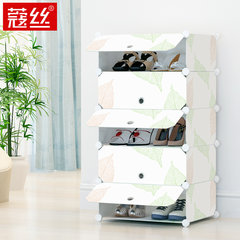 Easy to wear shoes rack, dustproof multilayer assembly, plastic storage cabinet, modern concise dormitory, economical door 1 rows and 5 layers
