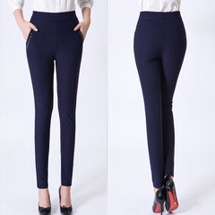 In autumn and winter with cashmere pants old mother dress pants trousers thick elastic waist middle-aged women's wear leggings 3XL (115-130 Jin wears) There is no cashmere in spring and Autumn Period