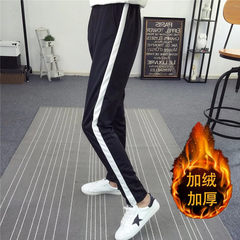 A thin section of two bars of Korean female students sports Pants Slacks all-match autumn pants nine leisure size Guardian pants 3XL Pile up