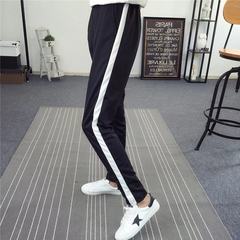 A thin section of two bars of Korean female students sports Pants Slacks all-match autumn pants nine leisure size Guardian pants 3XL A bar