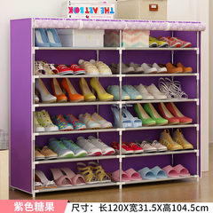 A simple shoe simple modern multifunctional storage cabinet the cabinet shoe economy family home B2 purple candy More than 8 layers