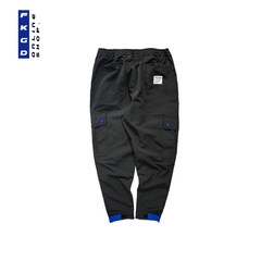 Shawn Yue loose Velcro pants nine ankle banded pants autumn tide brand Japanese male Korean Haren pants overalls M black