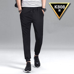 Special offer every day sweatpants BOYS PANTS male pants 2017 new trend of summer spring tide all-match. 3XL 808 black