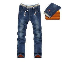 Autumn and winter young students elastic jeans levis elastic bandage casual male male long Ku Zichao Thirty-eight 8132 Retro Blue Velvet