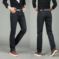 Fall jeans, men's straight, youth, fashion pants, four seasons, Han Chaonan, pants, trousers Thirty-eight 9005 (1361) black