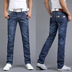 Fall jeans, men's straight, youth, fashion pants, four seasons, Han Chaonan, pants, trousers Thirty-eight 2000 light color