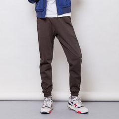 Winter sports pants men loose with cashmere trousers pants and thickened closing upon boys Guardian pants, casual pants 3XL Brown / spring / autumn