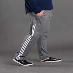 The new fertilizer in autumn and winter sports Pants XL's trousers, casual pants feet thick cotton stretch pants who shut 3XL E dark [spring section straight]