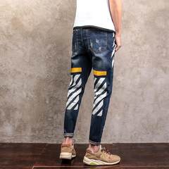 2017 new jeans for men in autumn M blue