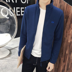 Special offer every day in autumn male Pro Hoody Zip Hooded cardigan jacket Korean students pure leisure sports jacket 3XL Blue 5999 T-shirt