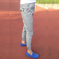The social spiritual guy upon nine pants pants - Reds card with Qi jeans net red casual pants Thirty-four gray