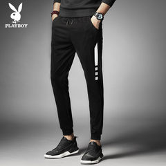 Special offer every day autumn sports pants male slim pants nine all-match Korean pants Haren pants pants tide 3XL 2722 white bars