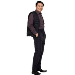 The gray duckling winter down pants worn outside male age in thickened size warm down trousers male liner 3XL Tibet Navy