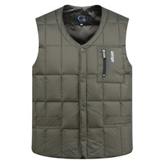 [] every day special offer in elderly men down vest down vest, vest father warm liner code L recommends 110-130 Jin Army green