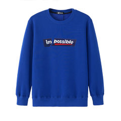 Every day with cashmere sweater male head sets special offer leisure T-Shirt XL fat thick long sleeved T-shirt warm coat M recommends 90-110 Jin Blue is broken
