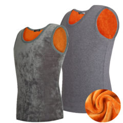 Winter men's warm vest, gold velvet underwear, double fine cashmere, cashmere thickening, big code cotton, self-cultivation, personal vest L (100-120 Jin) Submitted two pieces of 50 yuan
