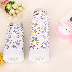 Hello Kitty cold insulation Cup double 304 stainless steel cup student portable helicopter with MS water glass beaker B84-1/450ML