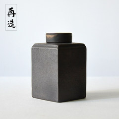 The square tea tea barrel ceramic pots tea warehouse sealed up Pu'er Tea tank with zero tea