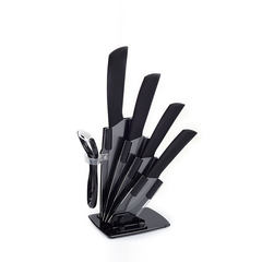 Black blade ceramic knife tool set kitchen knives, five sets of fruit knife, paring knife, vegetable knife