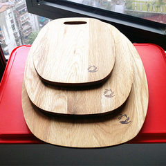 An oval fruit oak board ZAKKA wood chopping block trade minimalist style bread board fruit plate Medium 33*25CM
