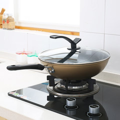 [daily specials] kitchen pot with wok non stick pan, 32cm iron pot, gas cooker general cover pan 32cm wok