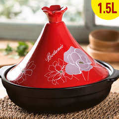 Is home to find export to Japan Taji high-capacity ceramic pot casserole rice high temperature fire pot steamer Tadzhik pot red