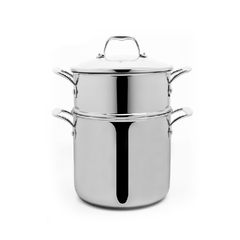 Export 18/10 five layer steel pot soup pot steamer five layer composite forming an overall 24cm The pot