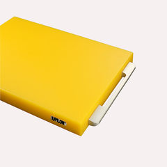 In 2017 the new environmental protection board aluminum handle white plastic chopping board rectangular chopping chopping board Luxury handle yellow 30*40*3CM