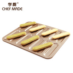 Chefmade school kitchen Eclair die nonstick 14 bar finger biscuits baking mold mold company WK9172