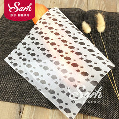 Black and White Cream baking paper Handmade Soap paper stencil paper nougat packaging paper