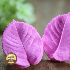 翻糖-粘土仿真花叶模具 蝴蝶兰-紫苏叶-玫瑰花叶-绣球-豆瓣花叶模 紫色