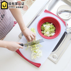 Good large peninsula kitchen knife chopping board thick rectangular plastic mold board household fruit chopping board Chopping chopping vegetables in black []
