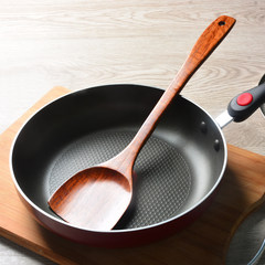 The Ji joy Island nonstick special wood spatula long handle hot kitchen utensils, wooden shovel shovel cooking Schima superba He Mu Turner (395mm)