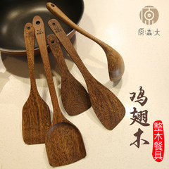 The original wooden spoon rice fanpiao Sentai wood lacquerless Steamed Rice wooden shovel nonstick rice spoon for wood Chicken wing wood - spoon