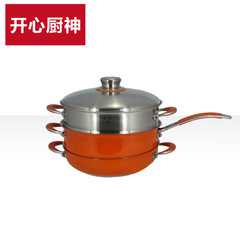 The export of German 18/10 Stainless Steel Wok Wok pot stewed rice steamer smoke-free non stick coating 28