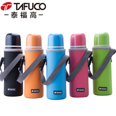 T-2415 Japan Taifu high stainless steel vacuum insulation Cup multicolor bullet Cup with a cup of 500ML black